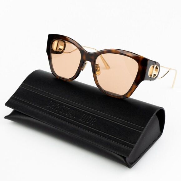 NEW Dior 30MONTAIGNE B2U CD40082U 53Y 26L0 Havana Brown Sunglasses - Picture 2 of 14